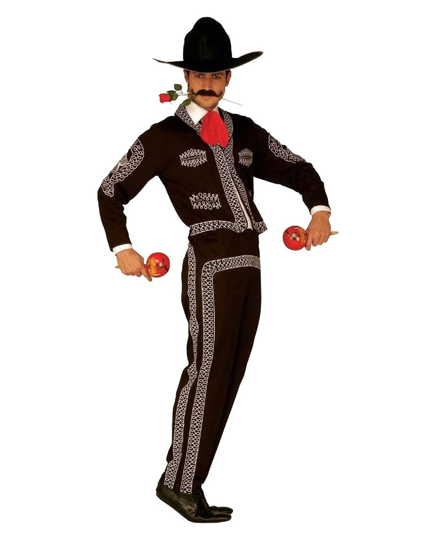 Creative Costuming Mens Mariachi Band Mexican Three Amigos Men's Hire Costume 3 Creative Costuming Mens Mariachi Band Mexican Three Amigos Men's Hire Costume