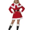 Smiffy's Miss Santa Fleece Santa's Helper Adult Costume 1 Smiffy's Miss Santa Fleece Santa's Helper Adult Costume
