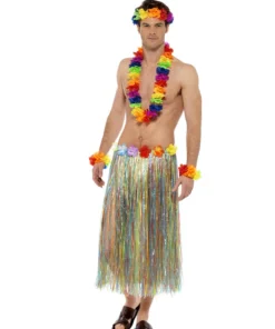 Smiffy's Hawaiian Multi-Coloured 4 Piece Lei Costume Set