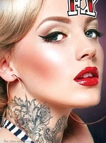 Tinsley Transfers Posh Neck Temporary Tattoo Womens