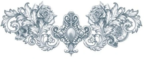 Tinsley Transfers Posh Neck Temporary Tattoo Womens 4 Tinsley Transfers Posh Neck Temporary Tattoo Womens