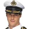Carnival Products Nautical White Captain Costume Hat 2 Carnival Products Nautical White Captain Costume Hat
