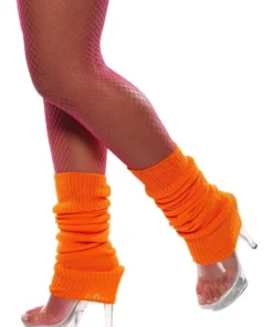 Smiffy's Neon Fluoro 80s Leg Warmers Womens