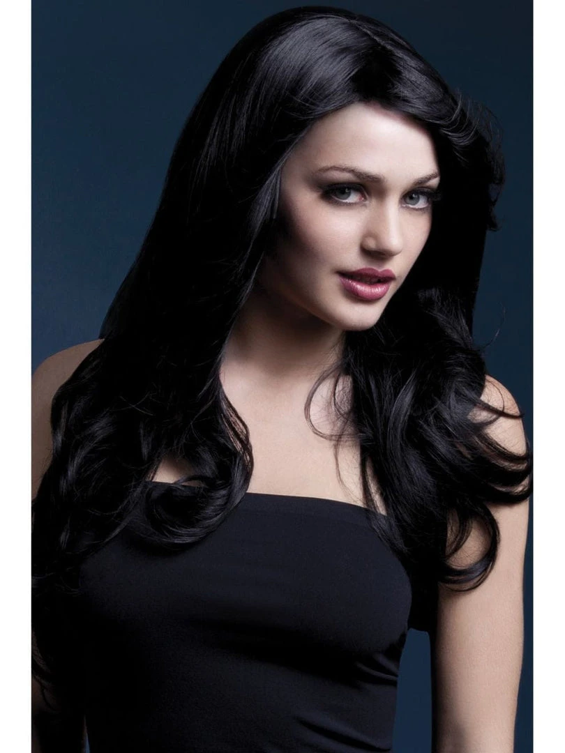 Smiffy's Nicole Black Heat Resistant Wig 3 Smiffy's Nicole Black Heat Resistant Wig