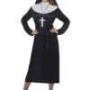 Smiffy's Womens Nun Classic Black And White Women's Nun Costume