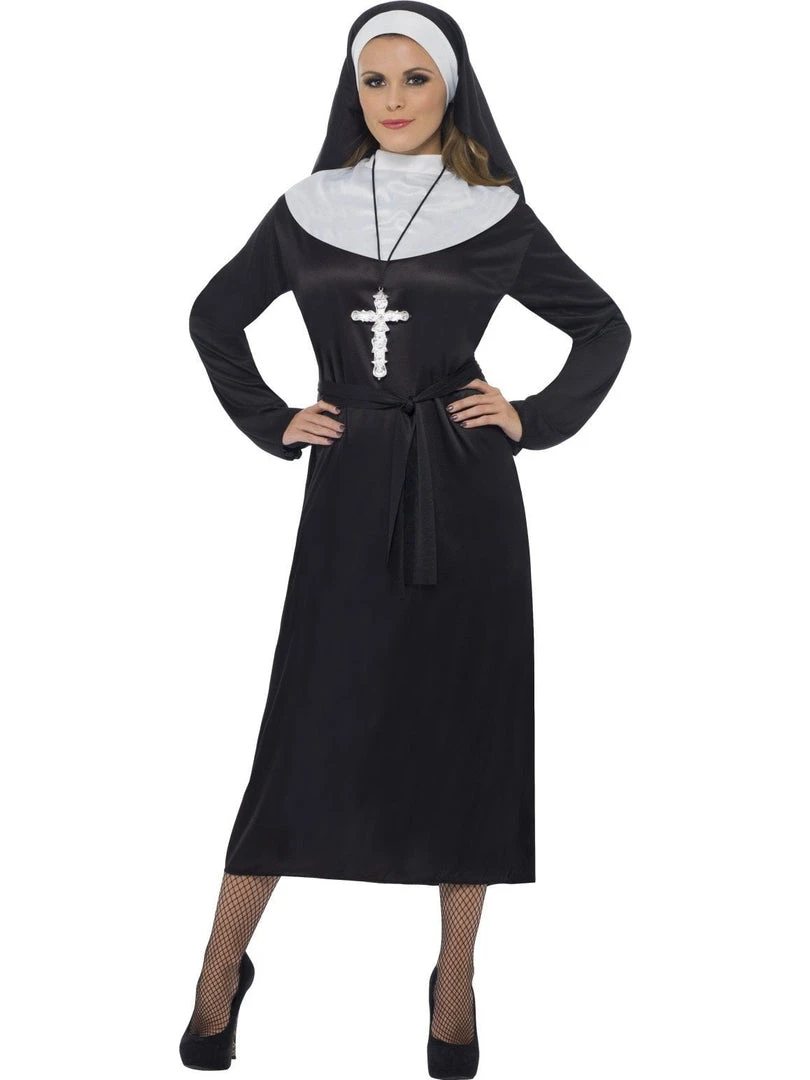 Smiffy's Womens Nun Classic Black And White Women's Nun Costume 3 Smiffy's Womens Nun Classic Black And White Women's Nun Costume