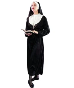 Sweidas Nun Womens Adult Costume Dress Headdress & Collar