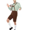 Smiffy's Mens Alpine Bavarian Oktoberfest Brown Short Lederhosen Costume 1 Smiffy's Mens Alpine Bavarian Oktoberfest Brown Short Lederhosen Costume