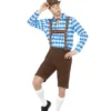 Smiffy's Mens Beer Man Oktoberfest Bavarian Brown Short Lederhosen Costume 2 Smiffy's Mens Beer Man Oktoberfest Bavarian Brown Short Lederhosen Costume
