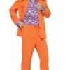 Tomfoolery Mens Orange Disco Suit