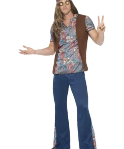 Smiffy's Orion The Hippie Mens 60s Fancy Dress Costume