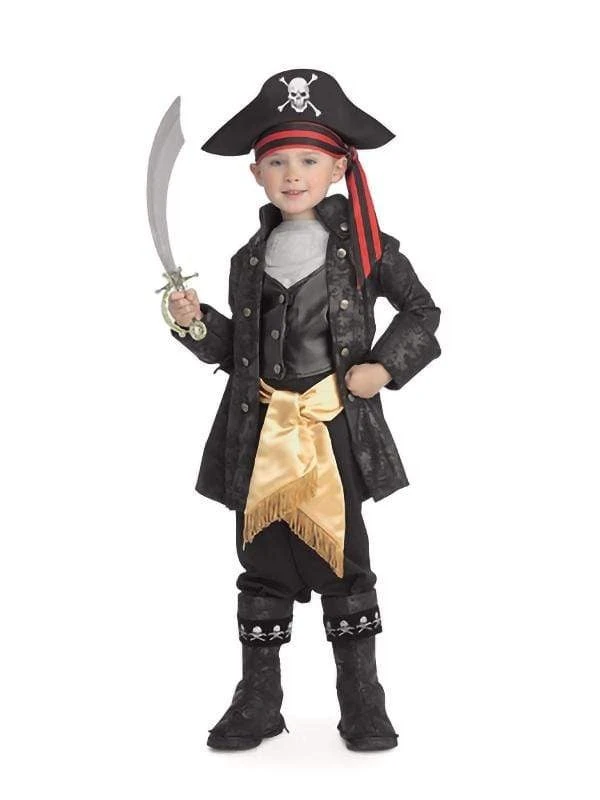 Rubies Captain Black Deluxe Costume For Boys Kids 3 Rubies Captain Black Deluxe Costume For Boys Kids