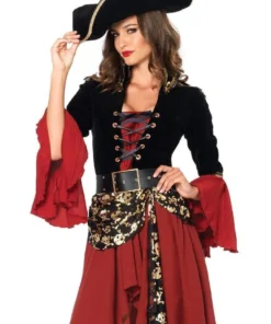 Leg Avenue Hire Costumes Pirate Wench Captain Cruel Seas Hire Costume