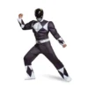 Disguise Mens Power Rangers Mighty Morphin Black Ranger Adult Costume