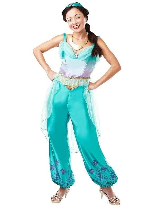 Rubies Princess Jasmine Deluxe Women's Disney Costume Womens 3 Rubies Princess Jasmine Deluxe Women's Disney Costume Womens