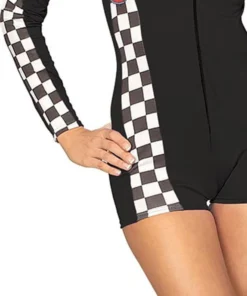 Rubies Womens Racer Black Women Short Racing Costume 7 Rubies Womens Racer Black Women Short Racing Costume