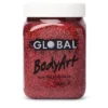 Global Colours Red Glitter Body And Face Paint