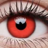ColourVue Womens Red Devil Single Use Contact Lenses Halloween Eye Contacts