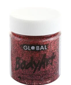 Global Colours Red Glitter Body And Face Paint