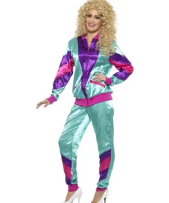 Smiffy's Retro 80s Height Of Fashion Womens Breakdance Tracksuit Costume