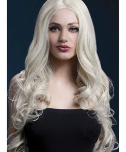 Smiffy's Womens Rhianne Wig Long Soft Wave Blonde