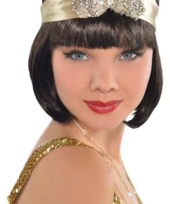 Amscan Jazz Era Roaring 20s Gold Jewelled Flapper Headband