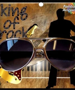 Interalia Rock N Roll Gold Elvis Costume Sunglasses
