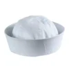 Sweidas Womens Sailor Gob Hat Navy White Cotton Adult Dough-boy Costume Cap