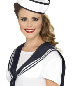 Smiffy's Sailor Hat And Scarf Nautical Accessory Costume Set