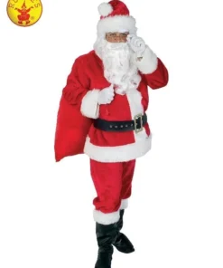 Rubie's Mens Santa Suit Regal Deluxe Plush Adult Costume