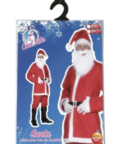 Smiffy's Santa Claus Disposable Adult Christmas Costume Mens
