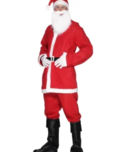 Smiffy's Santa Claus Disposable Adult Christmas Costume Mens