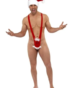 Smiffy's Mens Santa Face Mankini