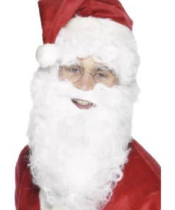 Smiffy's Mens Santa White Curly Beard