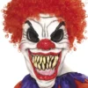 Smiffy's Clown Scary Mask With Red Curly Hair Buy Costumes