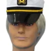 Carnival Products Captain Costume Hat White Satim Buy Costumes