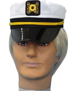 Carnival Products Captain Costume Hat White Satim Buy Costumes