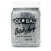 Global Colours Buy Costumes Silver Glitter Body And Face Paint