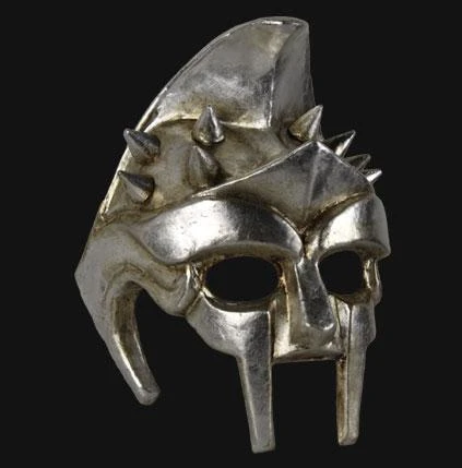 Carta Alta Gladiator Silver Mask Male Venetian Masquerade 4 Carta Alta Gladiator Silver Mask Male Venetian Masquerade