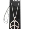 Carnival Products Peace Sign Hippie Silver Metal 60's Necklace