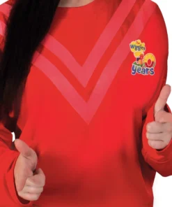 Rubie's Simon Red Wiggles Deluxe 30th Anniversary Costume Top For Adults 8 Rubie's Simon Red Wiggles Deluxe 30th Anniversary Costume Top For Adults