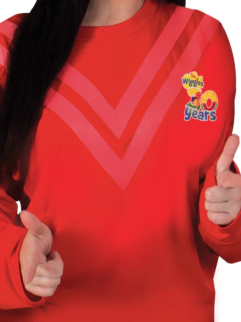 Rubie's Simon Red Wiggles Deluxe 30th Anniversary Costume Top For Adults 5 Rubie's Simon Red Wiggles Deluxe 30th Anniversary Costume Top For Adults