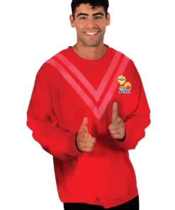 Rubie's Simon Red Wiggles Deluxe 30th Anniversary Costume Top For Adults