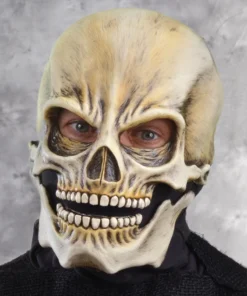 Zagone Skeleton Head Latex Face Mask With Moving Mouth
