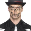 Smiffy's Womens Skull Face Halloween Tattoo Transfer Set
