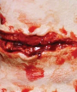 Tinsley Transfers Slashed Throat Halloween Professional Makeup 3D FX Transfer
