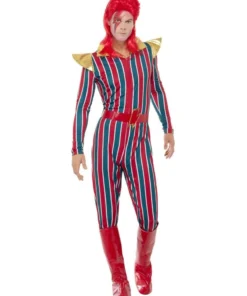 Smiffys Space Superstar Multi-Coloured Adult Costume For Men Mens