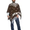 Smiffys Spaghetti Western Poncho Costume Mens