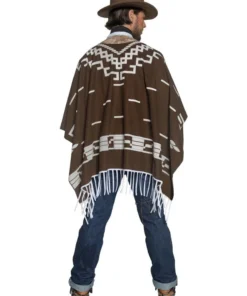 Smiffys Spaghetti Western Poncho Costume Mens