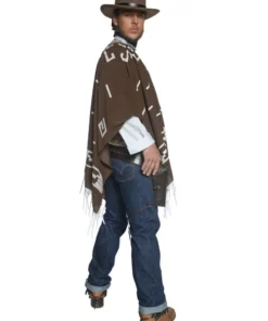 Smiffys Spaghetti Western Poncho Costume Mens